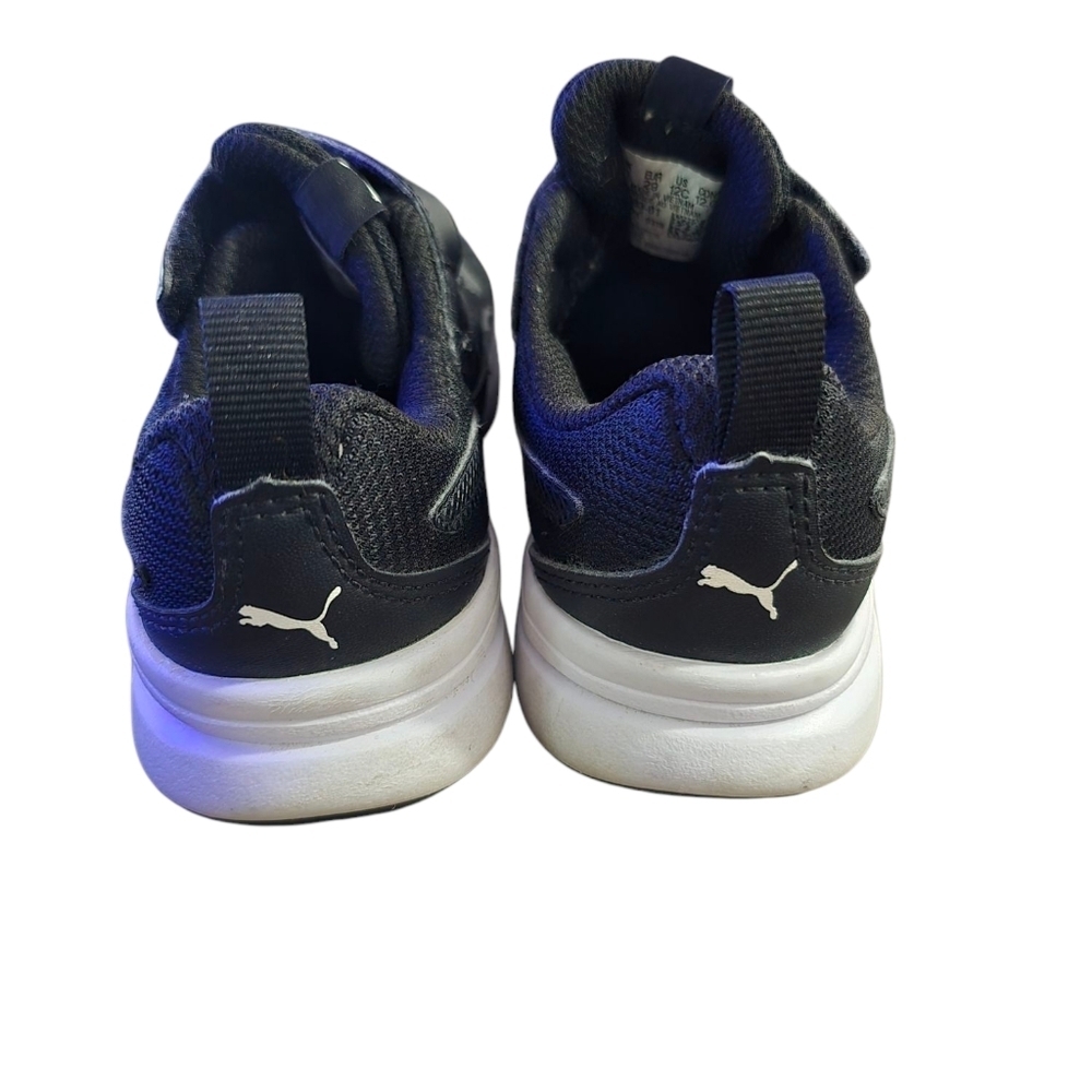 Puma Black Sneakers with Velcro Strap and Mesh Upper - Picture 6 of 8